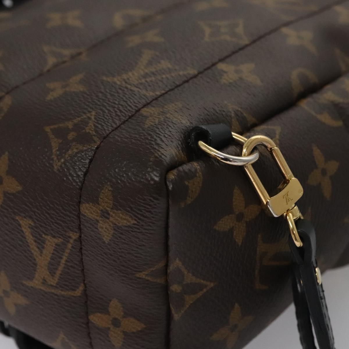 Louis Vuitton Palm Springs mini, Brown, Canvas, backpack