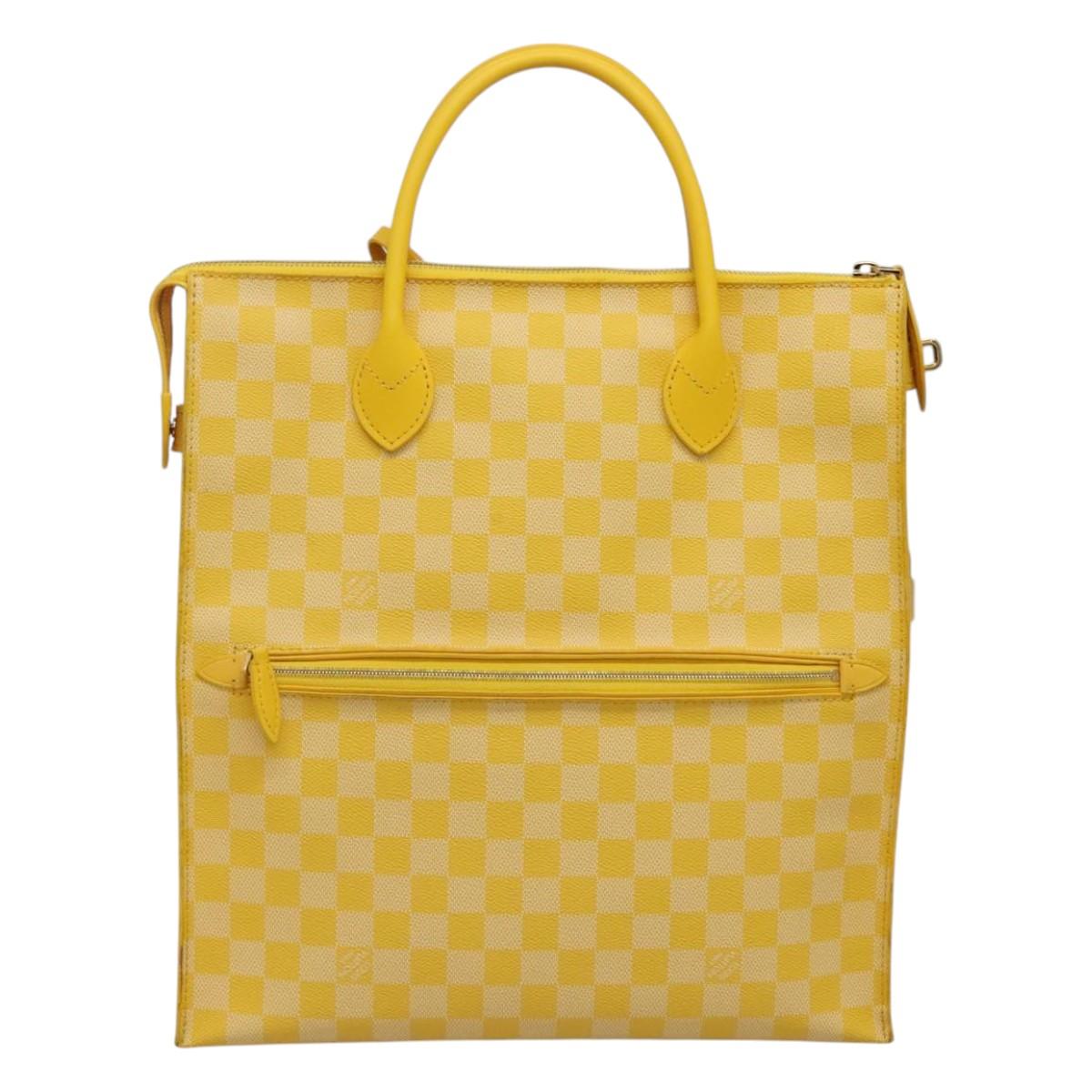 Louis Vuitton, Yellow, Canvas, handbag