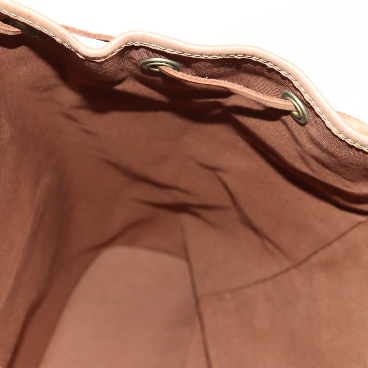 Louis Vuitton Montsouris GM, Brown, Canvas, backpack