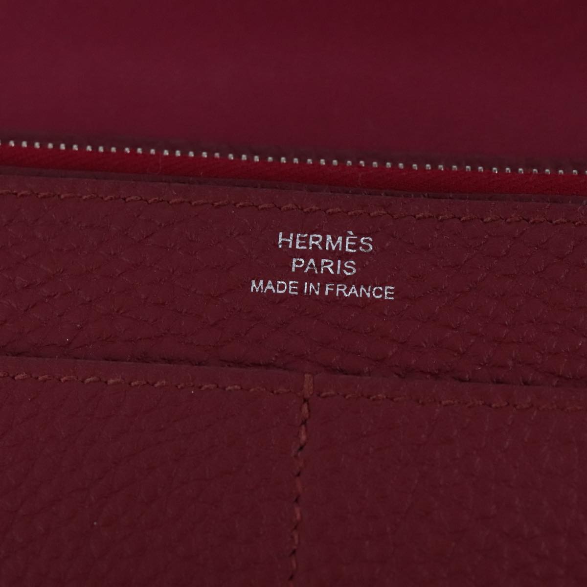 Hermès Dogon, Burgundy, Leather, wallet