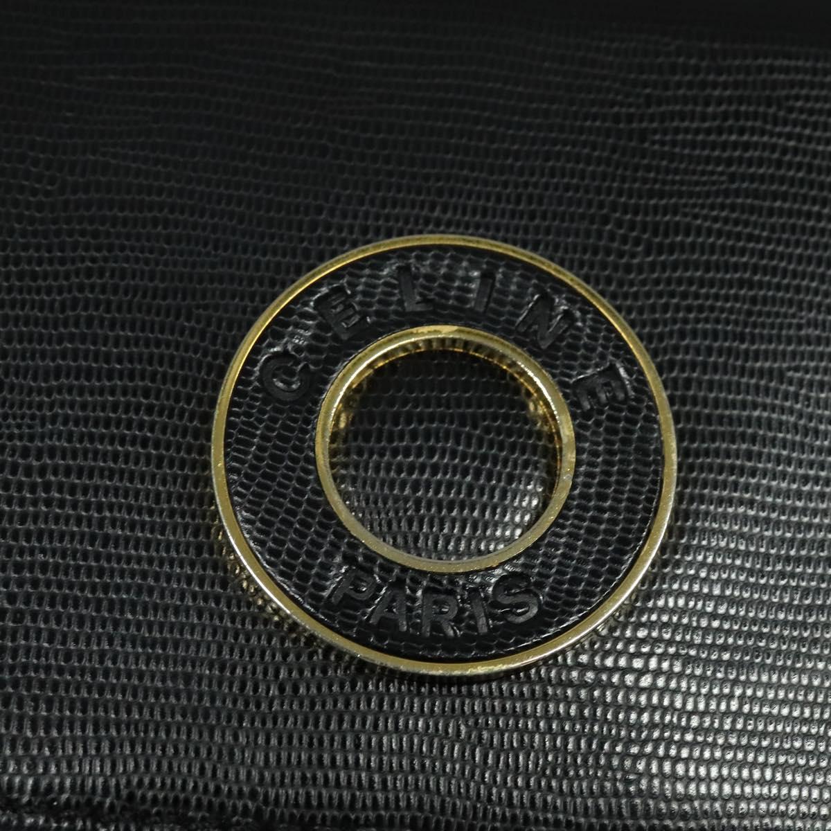Céline Logo du cercle, Black, Leather, shoulder