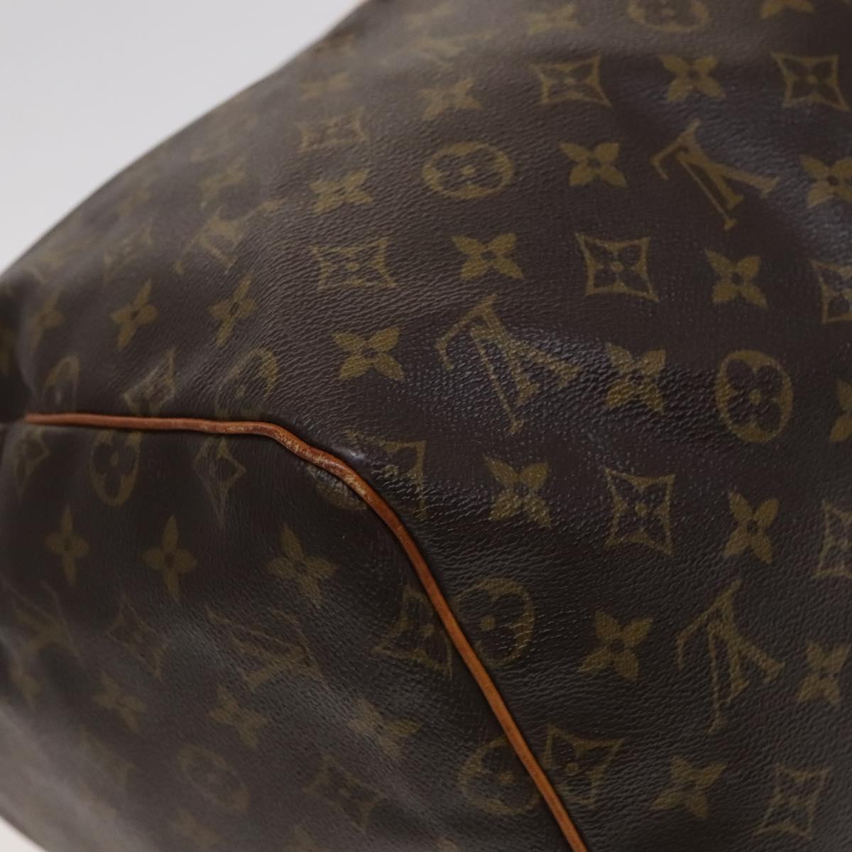 Louis Vuitton Keepall 55, Brown, Canvas, travel