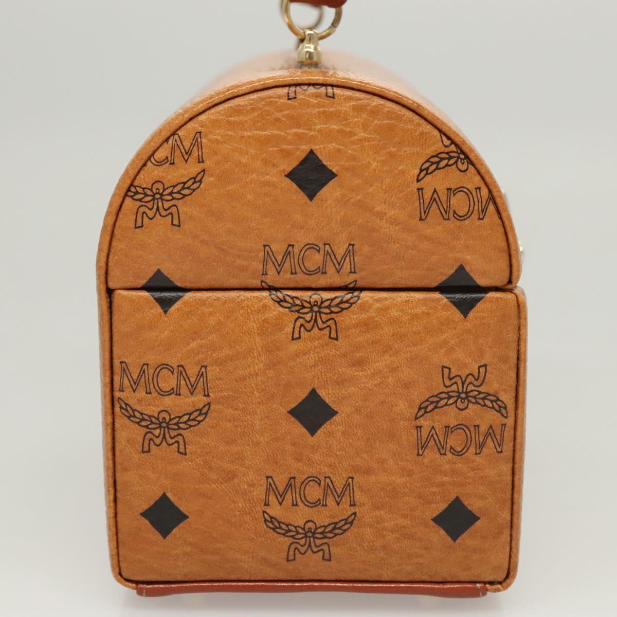 MCM Visetos, Brown, Canvas, handbag
