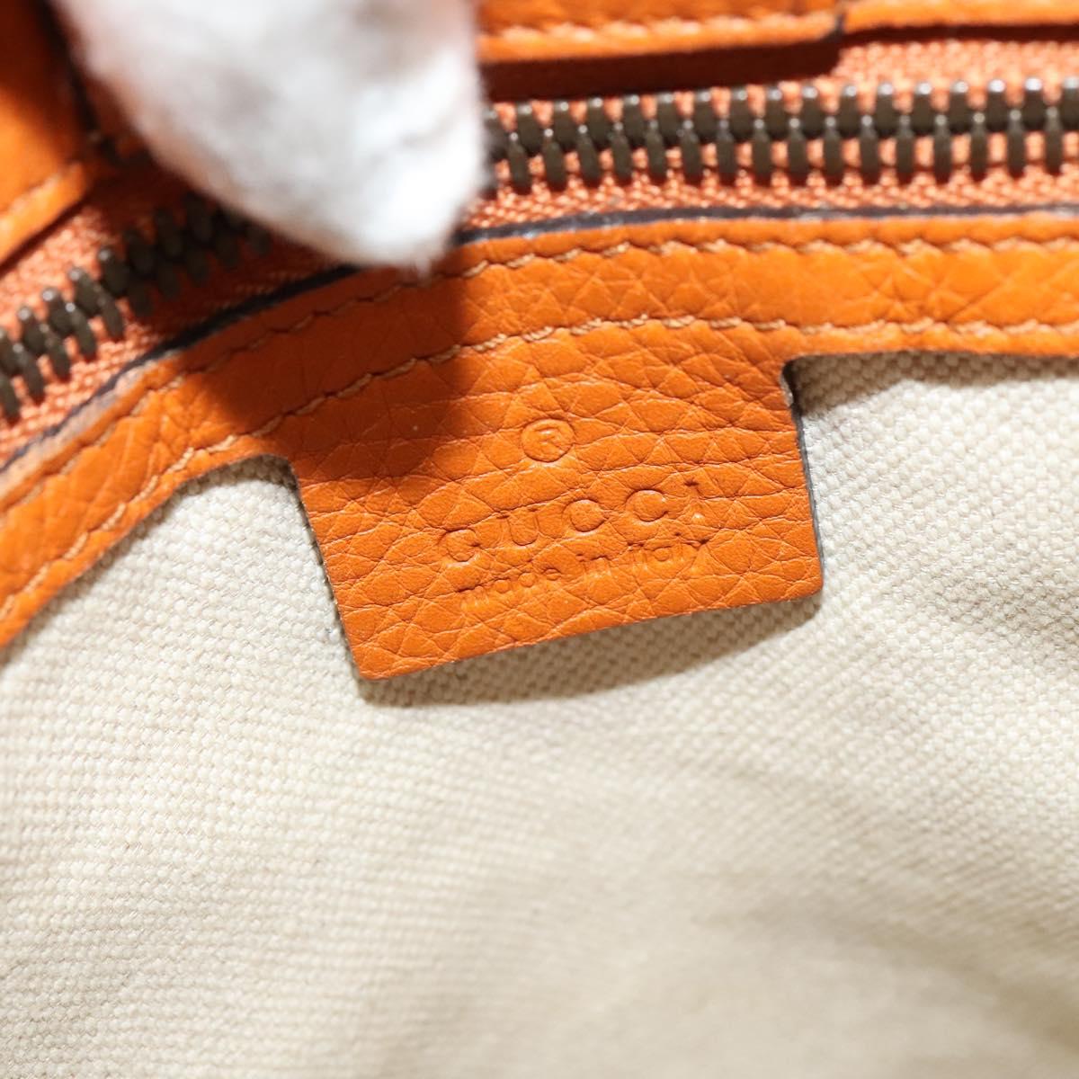 Gucci Bamboo, Orange, Leather, handbag