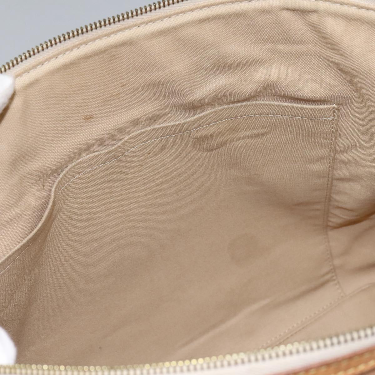 Louis Vuitton Siracusa, Grey, Canvas, shoulder