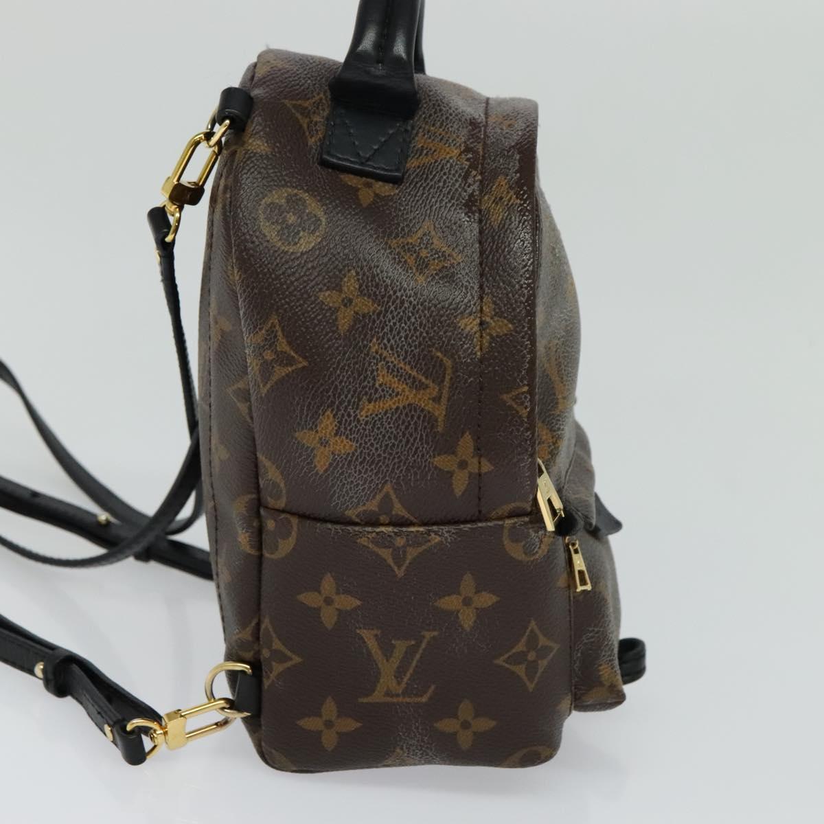 Louis Vuitton Palm Springs mini, Brown, Canvas, backpack