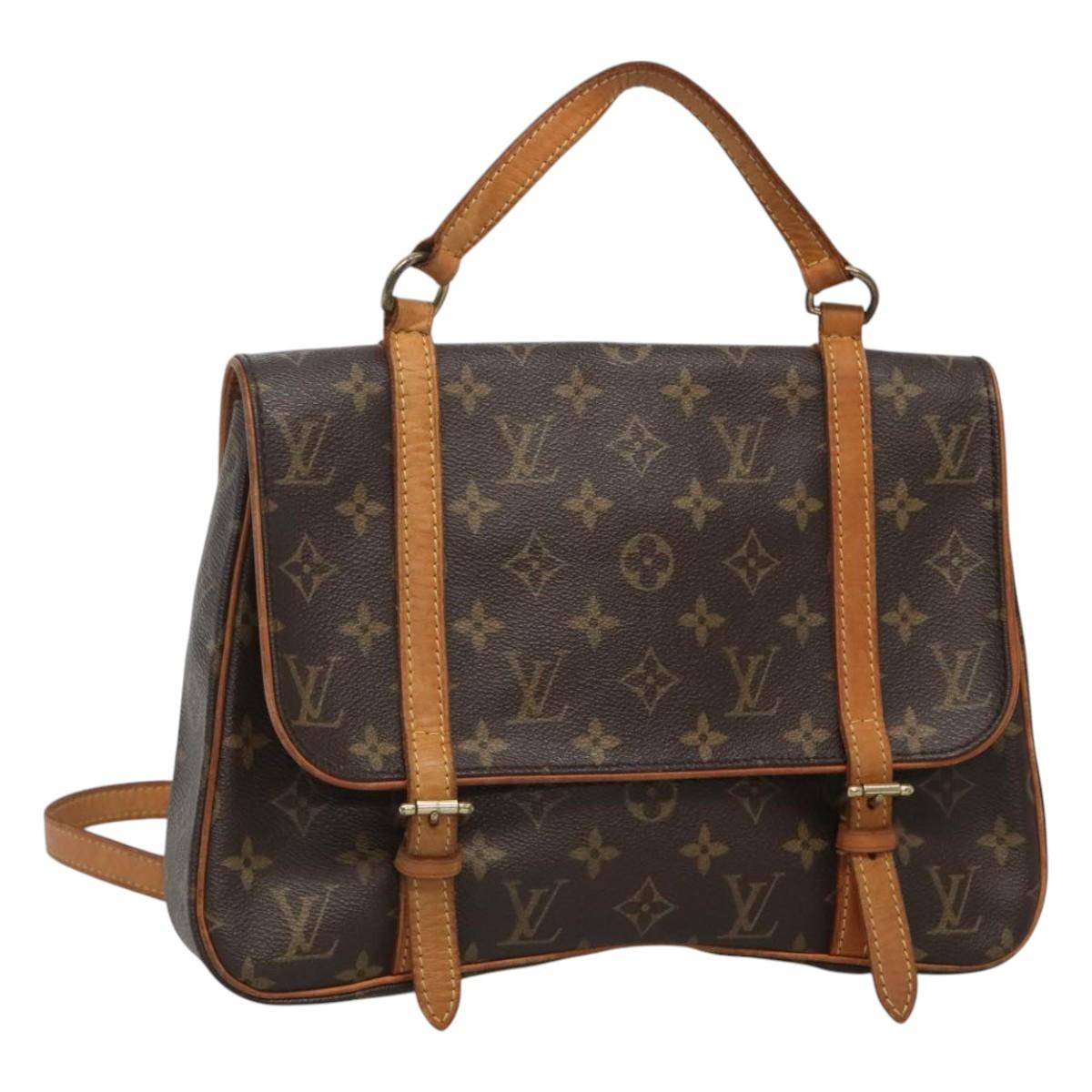 Louis Vuitton Marelle, Brown, Canvas, backpack