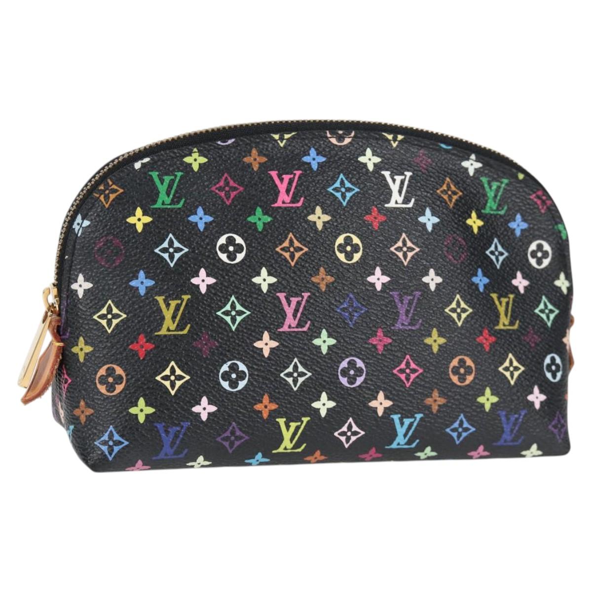 Louis Vuitton Cosmetic pouch, Black, Canvas, clutch