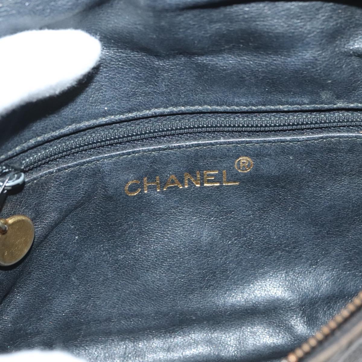 Chanel Vintage, Black, Leather, shoulder