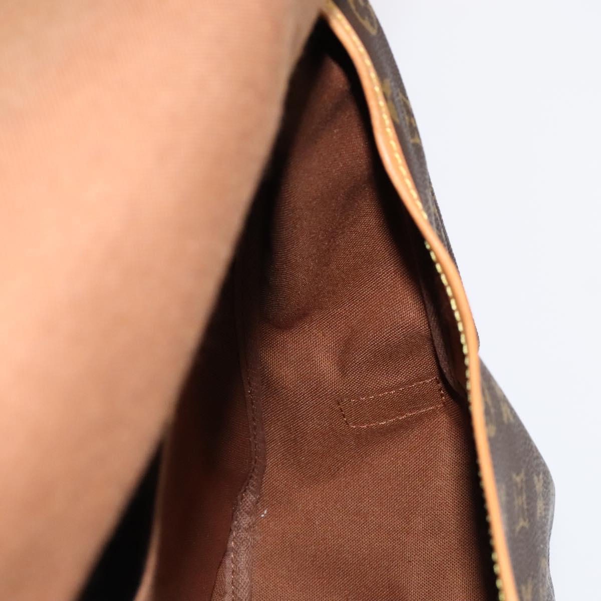 Louis Vuitton Saumur 35, Brown, Canvas, shoulder