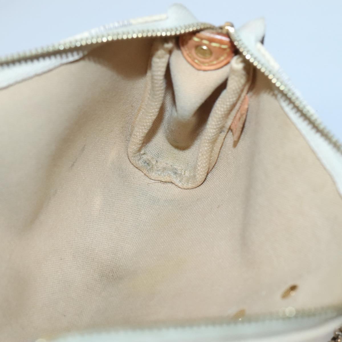 Louis Vuitton Eva, White, Canvas, shoulder