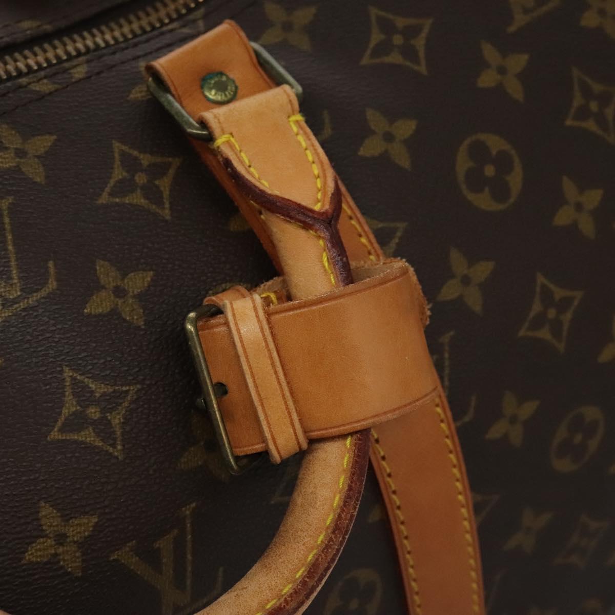 Louis Vuitton Keepall 55, Brown, Canvas, travel