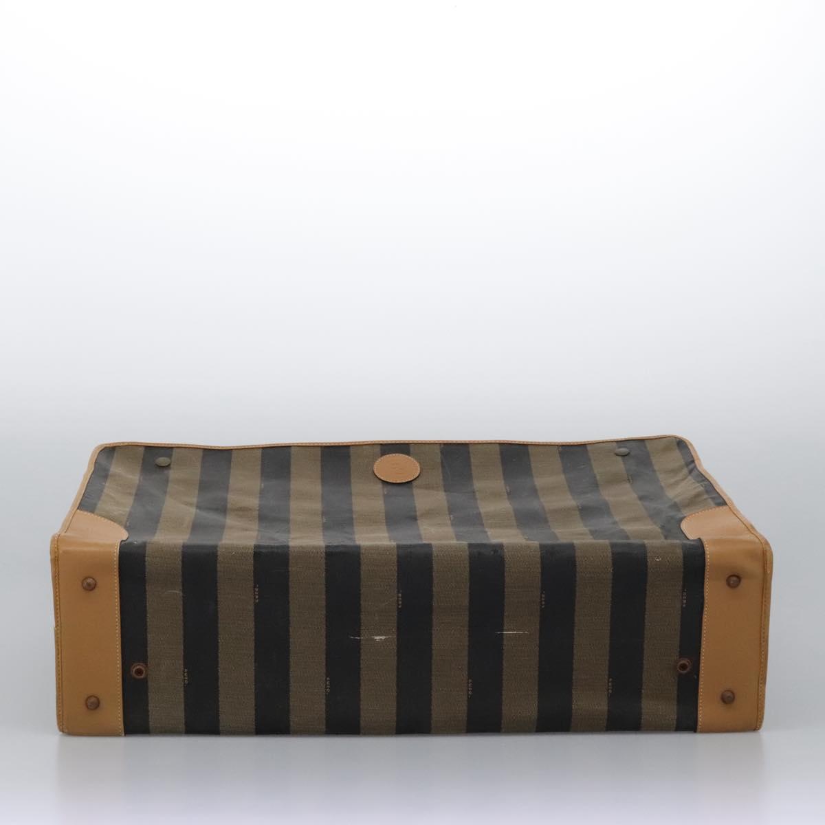 Fendi Pequin, Black, Canvas, travel