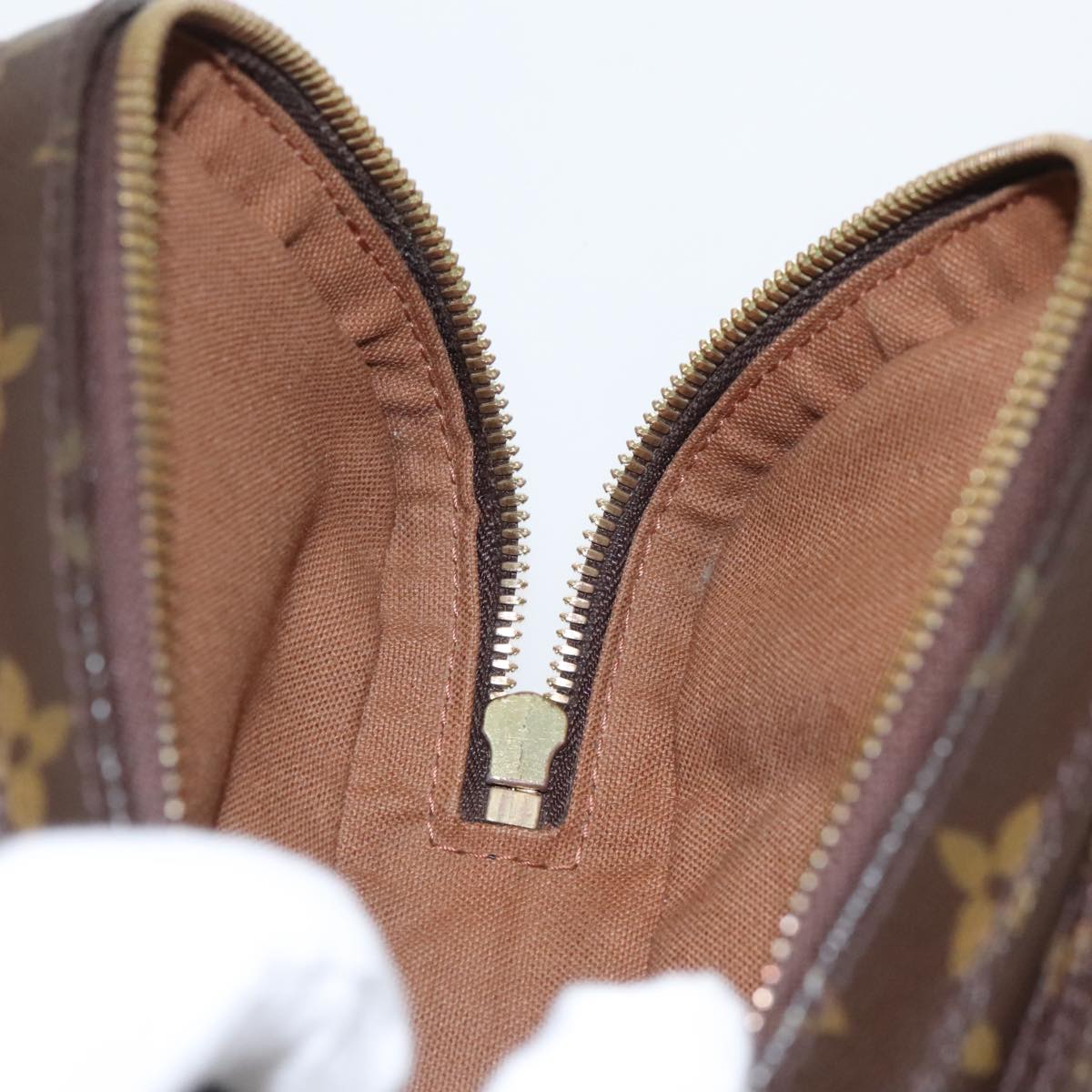 Louis Vuitton Geronimos, Brown, Canvas, shoulder