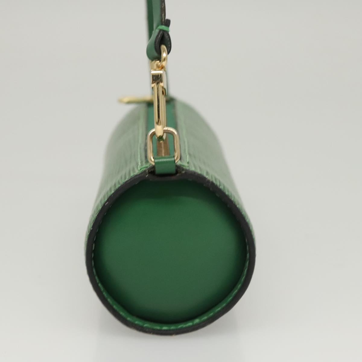 Louis Vuitton Soufflot, Green, Leather, handbag