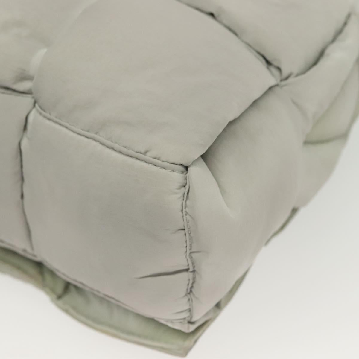 Bottega Veneta Cassette, GRAY, NYLON, shoulder