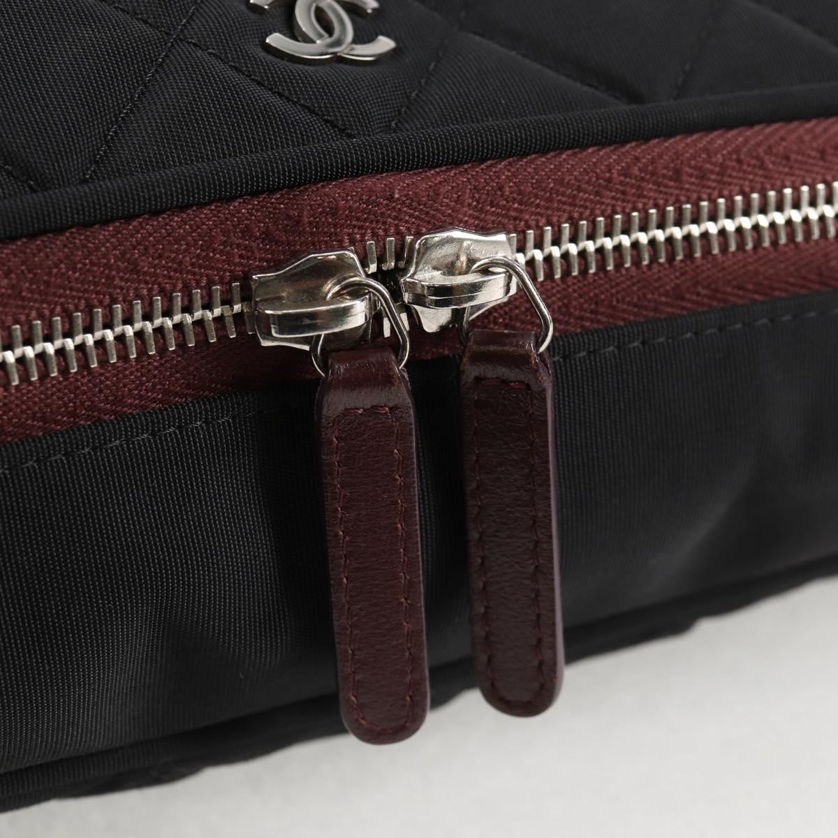 Chanel Cc, Black, NYLON, clutch