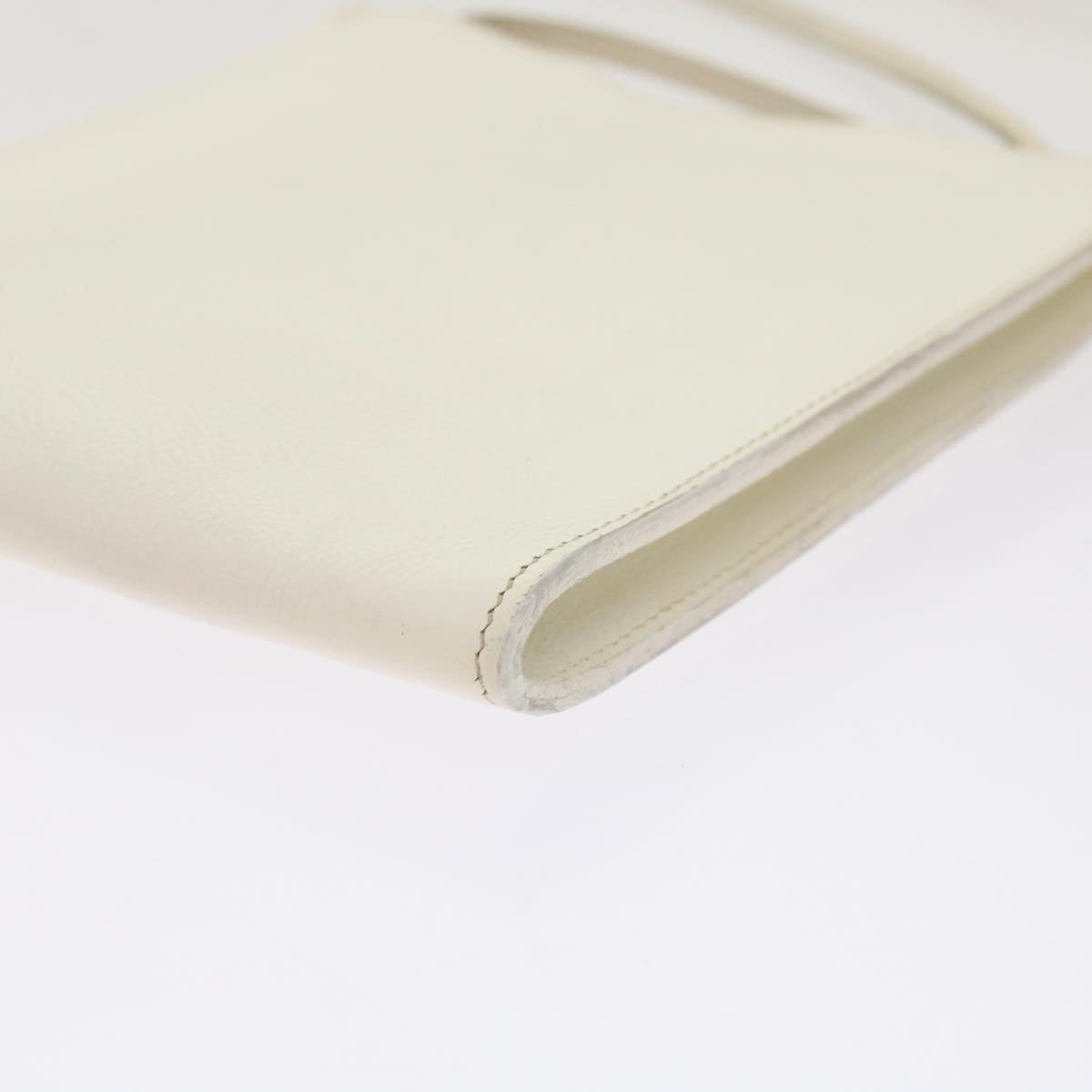 Hermès, White, Leather, shoulder