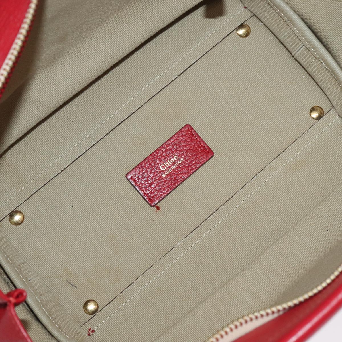 Chloé Everston, Red, Leather, handbag