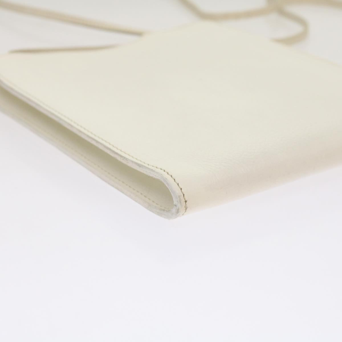 Hermès, White, Leather, shoulder