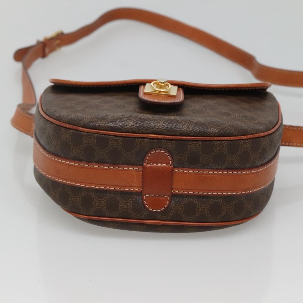 Céline Macadam, Brown, Canvas, shoulder