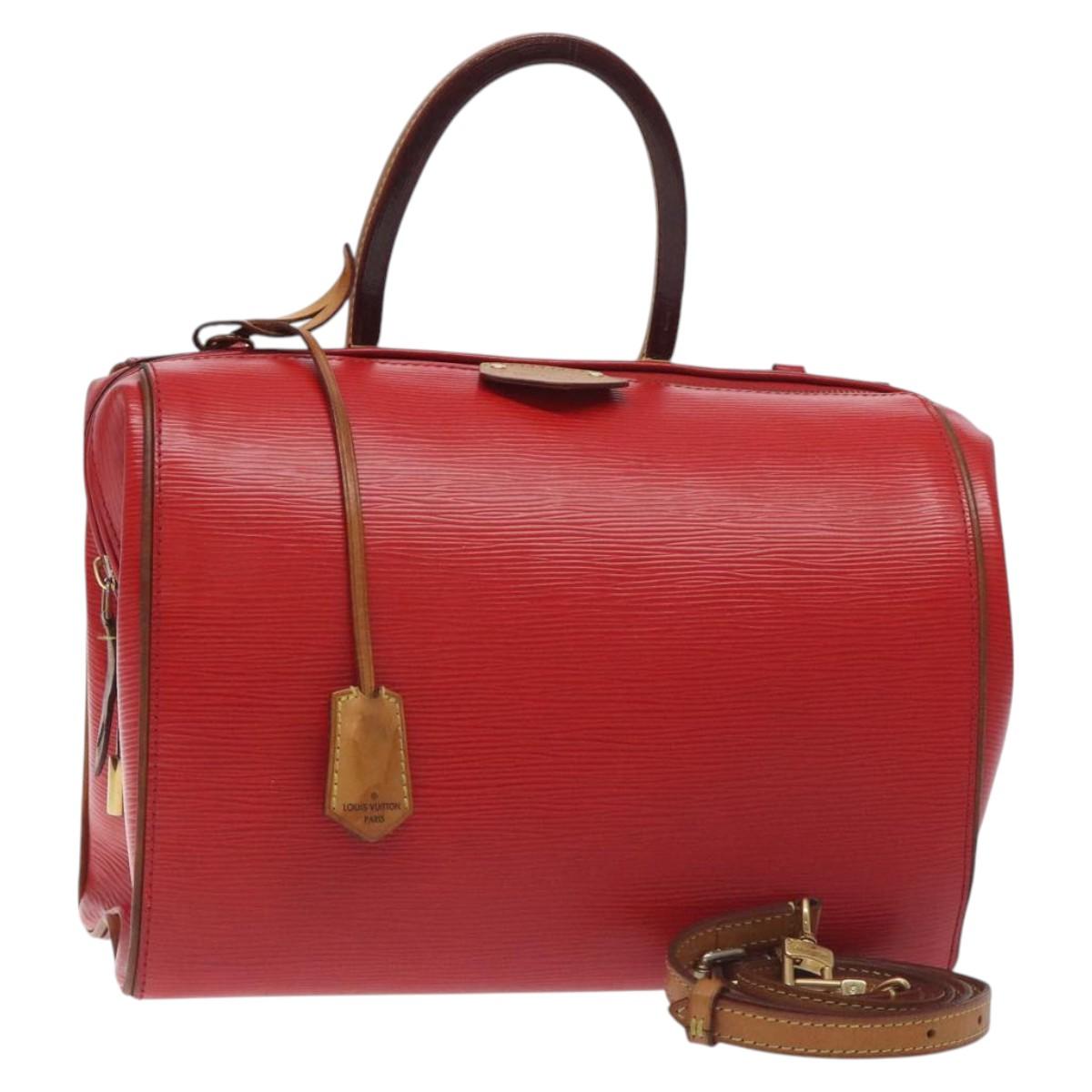 Louis Vuitton, Red, Leather, handbag