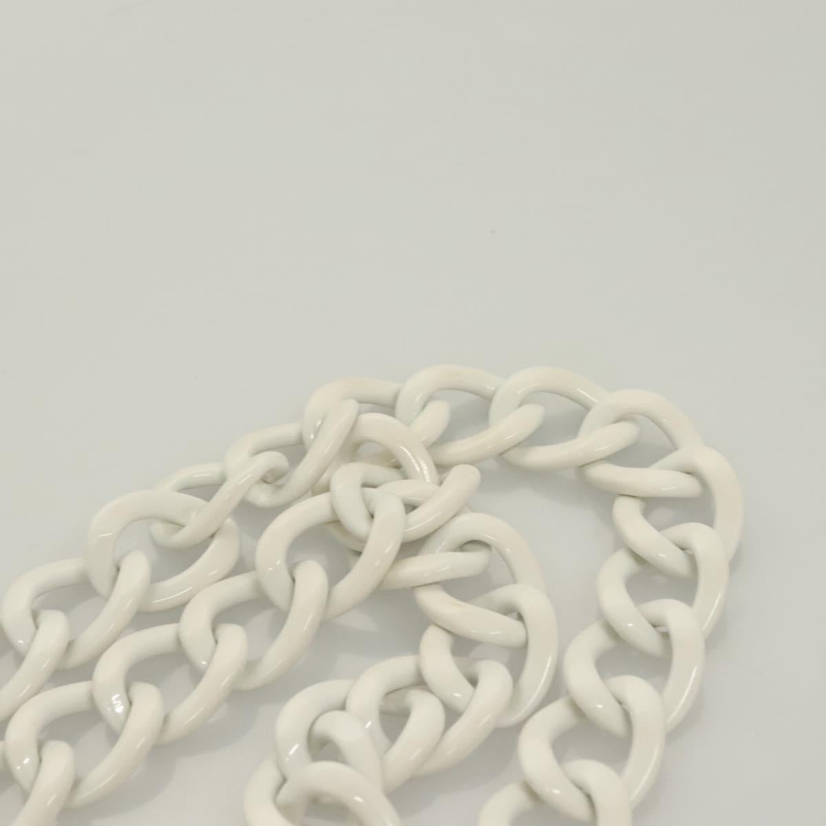 Chanel Logo CC, White, Canvas, shoulder