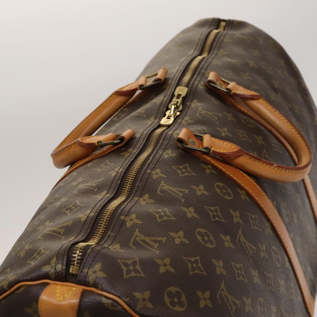 Louis Vuitton Keepall 60, Brown, Canvas, travel