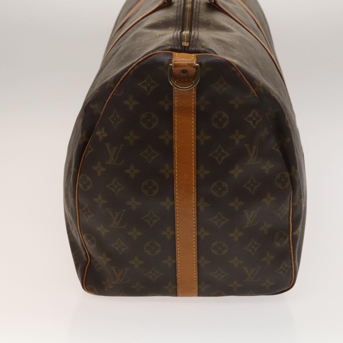 Louis Vuitton Keepall Bandoulière 60, Brown, Canvas, travel