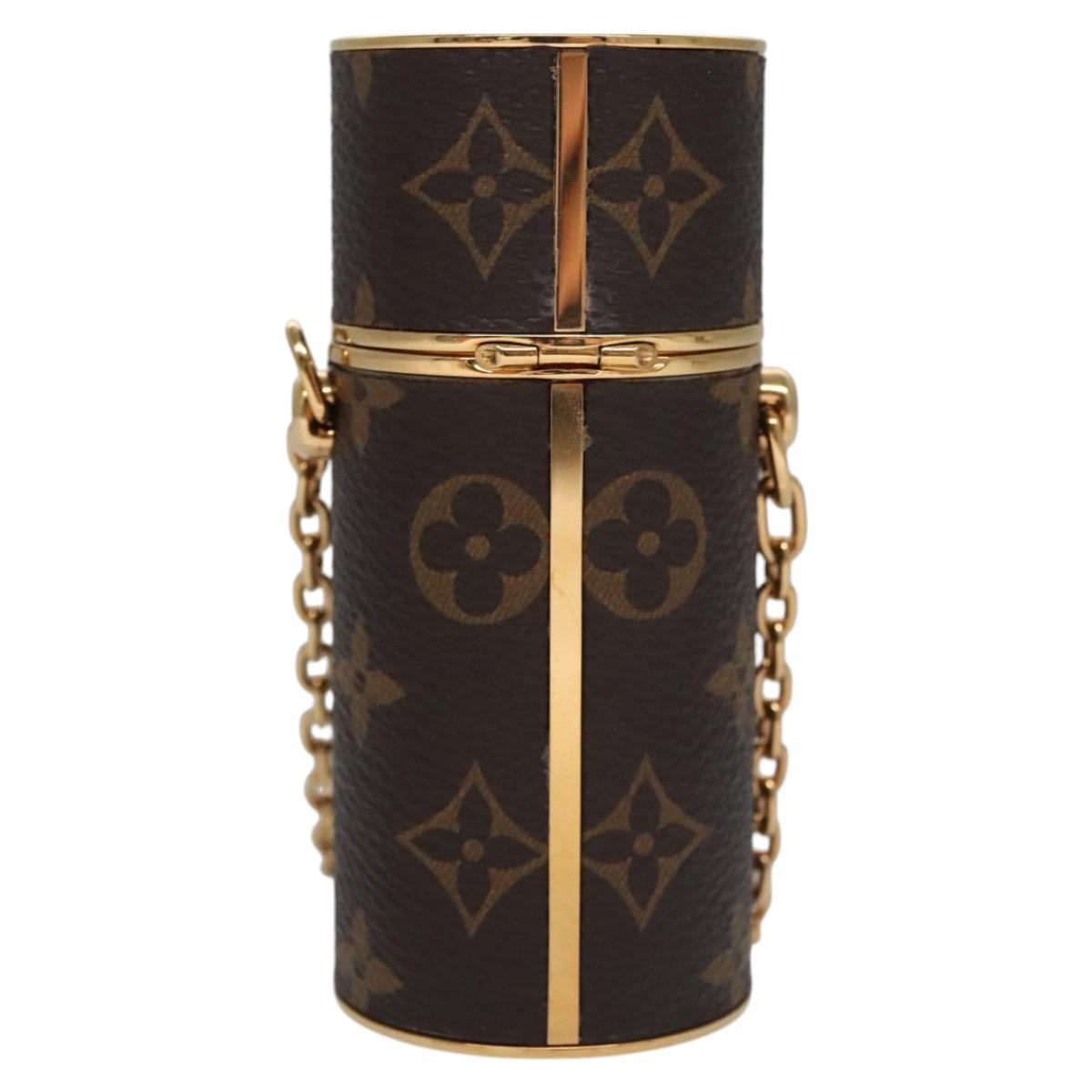 Louis Vuitton Lipstick, Brown, Canvas, clutch