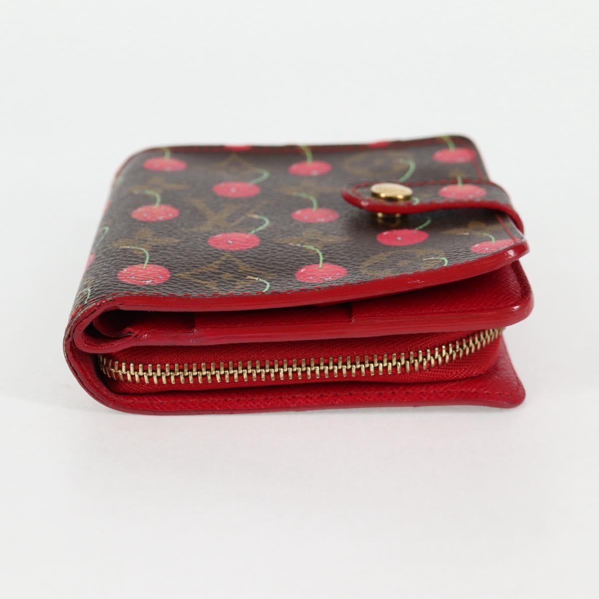 Louis Vuitton Compact zip, Brown, Canvas, wallet
