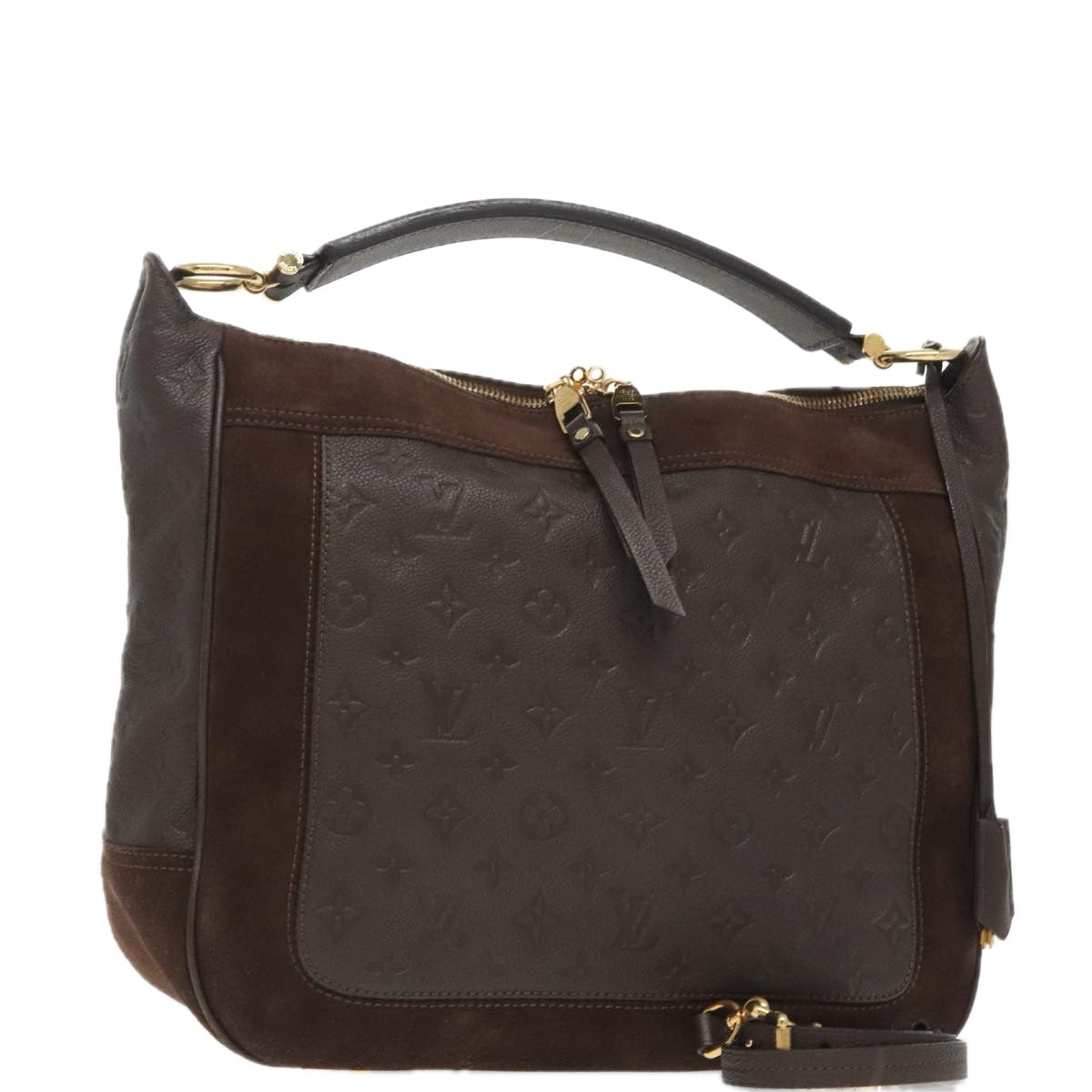 Louis Vuitton Audacieuse, Brown, Leather, handbag