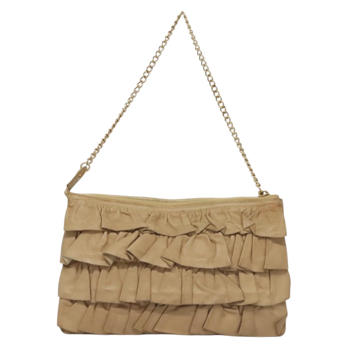 Chanel, Beige, Leather, handbag