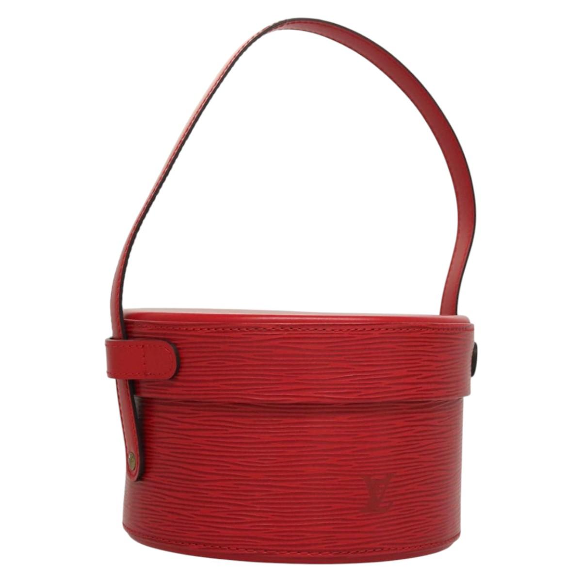 Louis Vuitton Vanity, Red, Leather, handbag