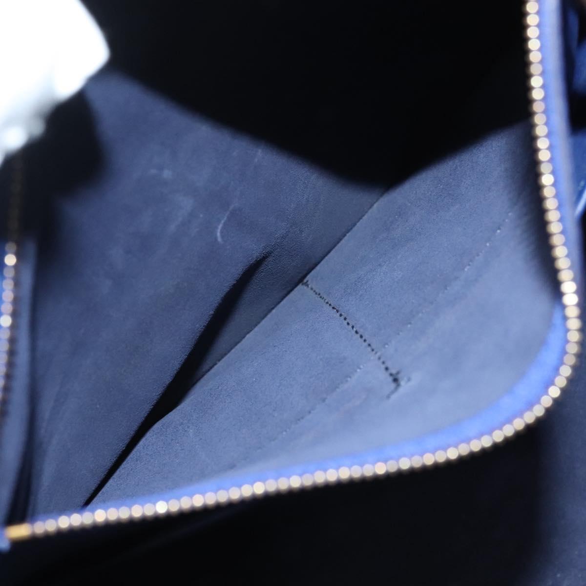 Céline Tie, Navy, Leather, handbag