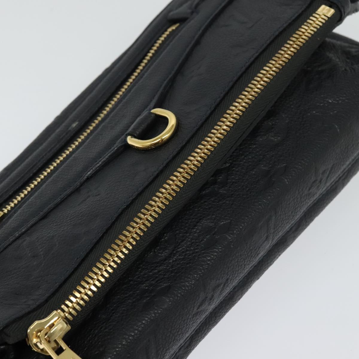 Louis Vuitton Petillante, Black, Leather, clutch