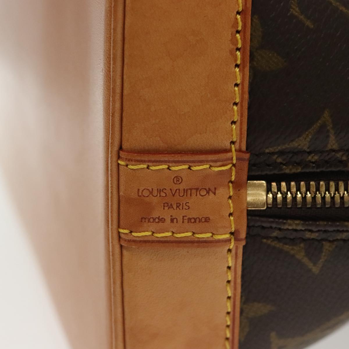 Louis Vuitton Alma, Brown, Canvas, handbag