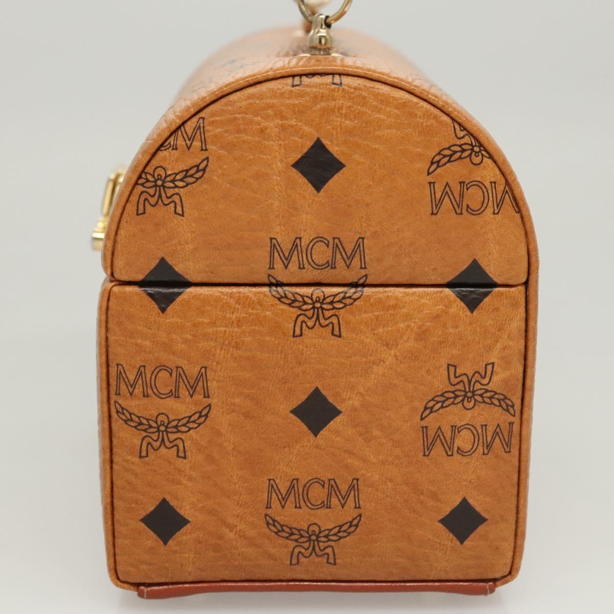 MCM Visetos, Brown, Canvas, handbag