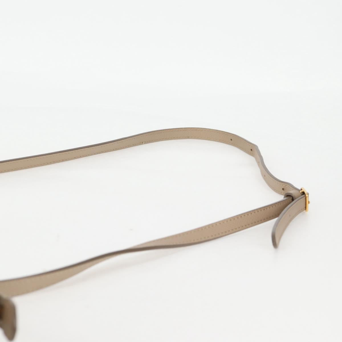 Céline Belt, Beige, Leather, handbag
