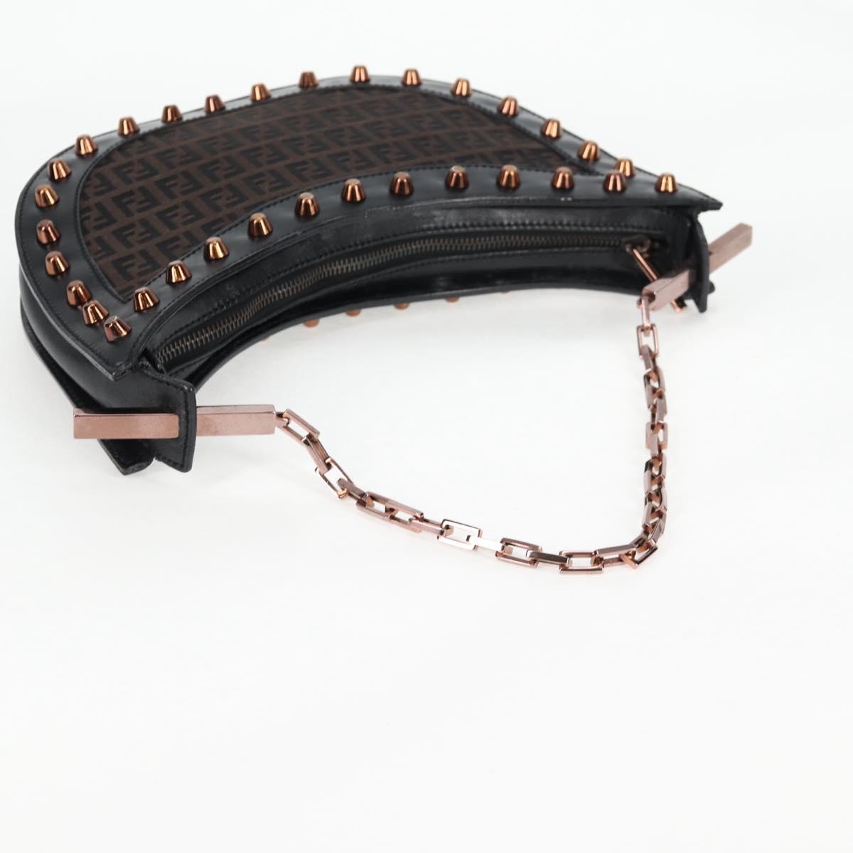Fendi, Black, Canvas, shoulder