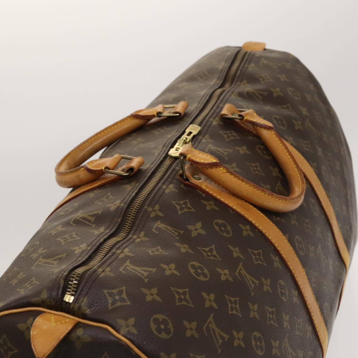 Louis Vuitton Keepall 60, Brown, Canvas, travel