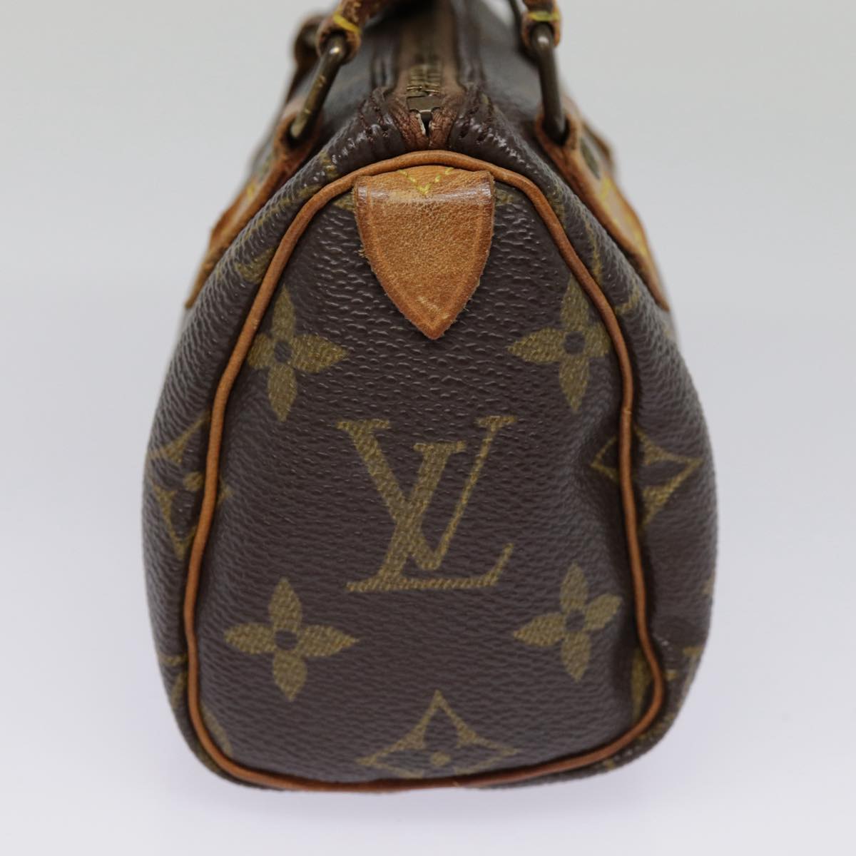 Louis Vuitton Mini speedy, Blue, Canvas, handbag