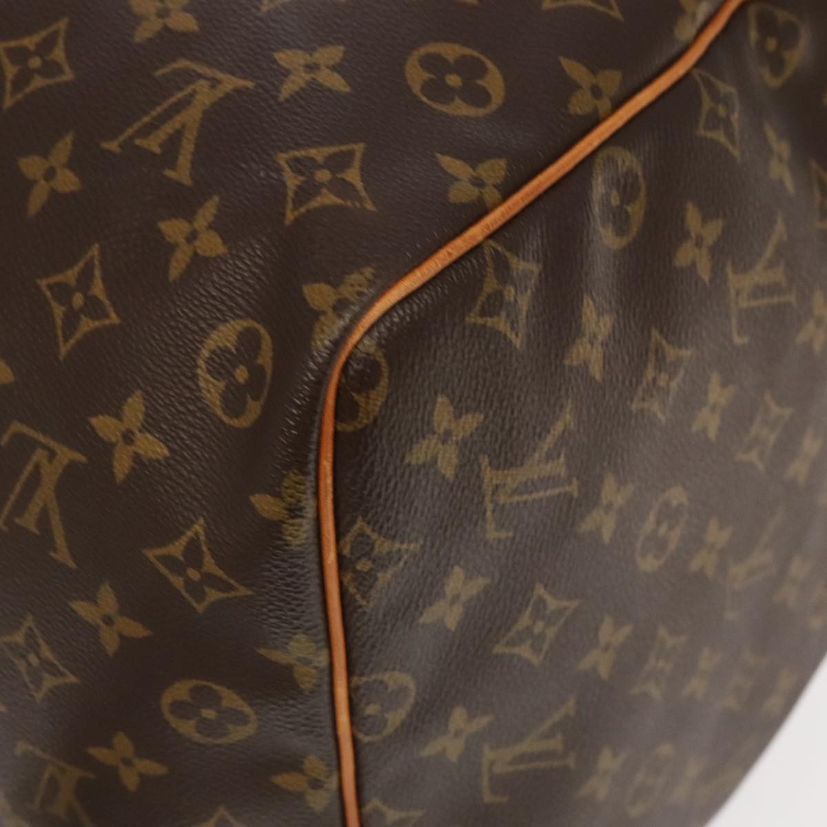 Louis Vuitton Keepall 60, Brown, Canvas, travel