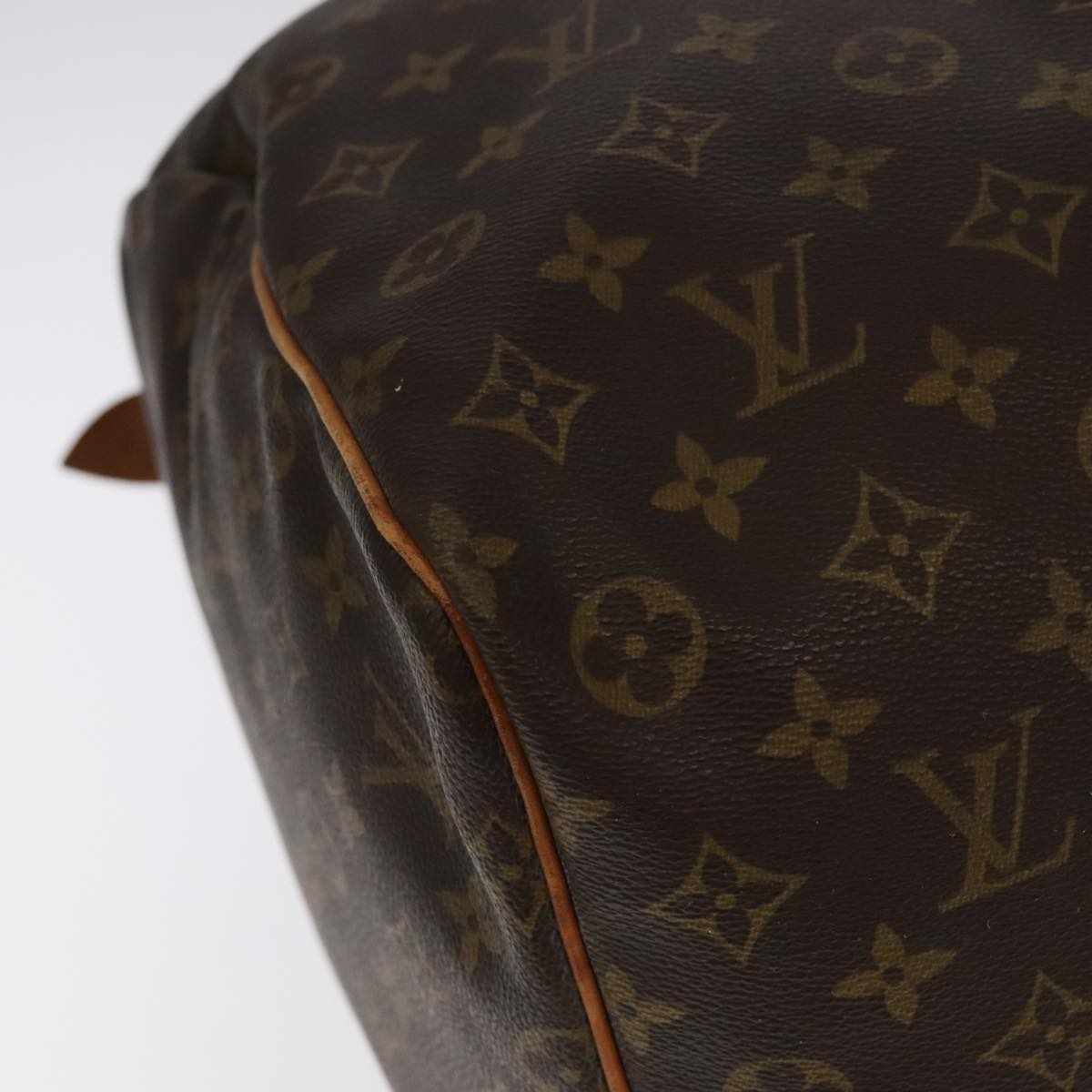 Louis Vuitton Keepall 60, Brown, Canvas, travel
