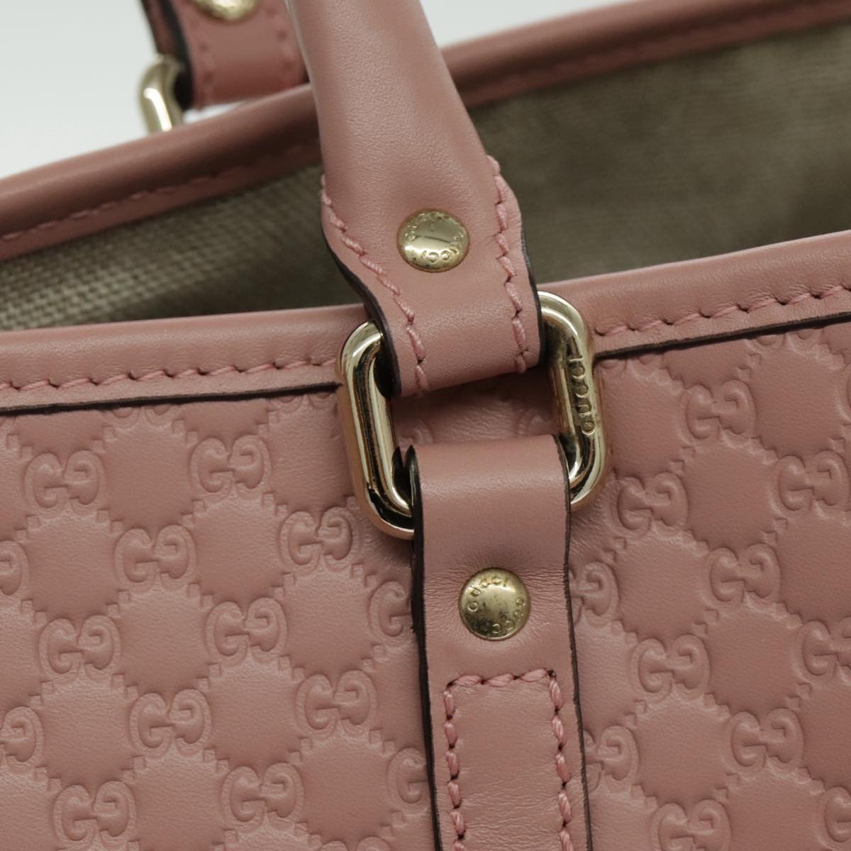 Gucci Micro guccissima, Pink, Leather, tote