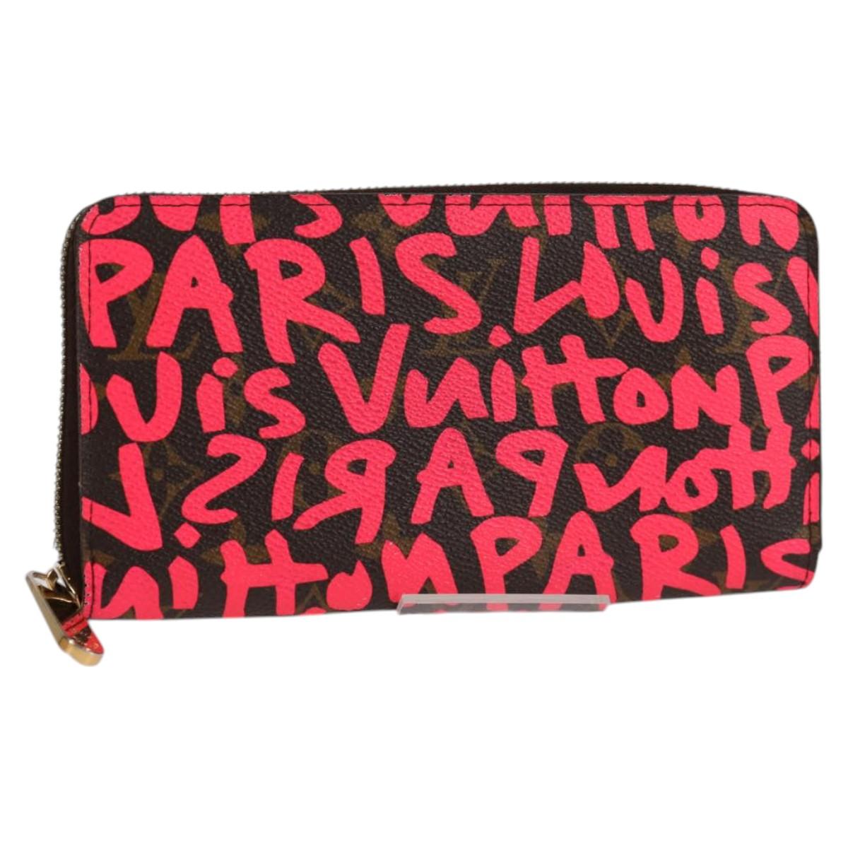 Louis Vuitton Portefeuille zippy, Pink, Canvas, wallet