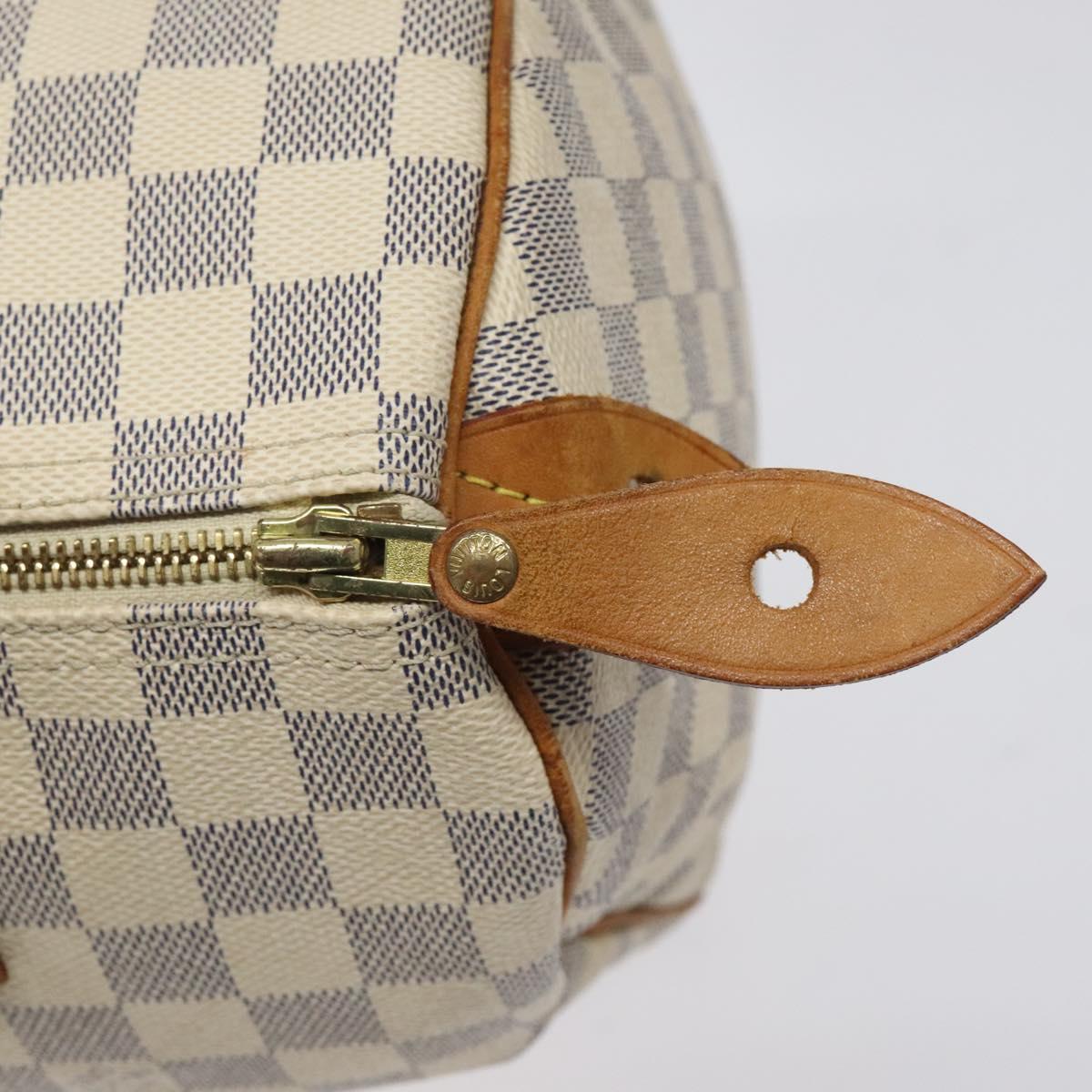 Louis Vuitton Speedy 30, White, Canvas, handbag