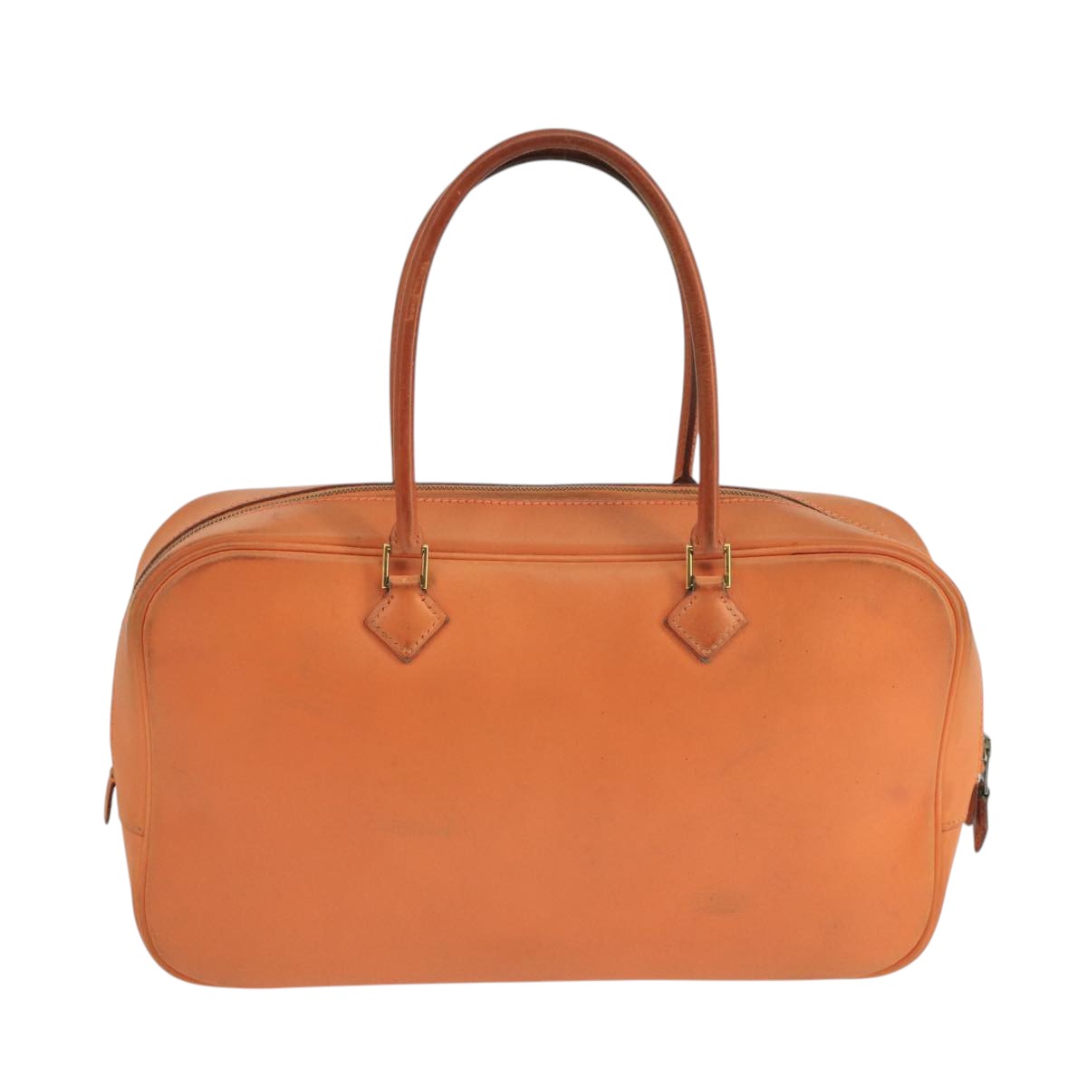 Hermès Plume, Orange, Leather, handbag