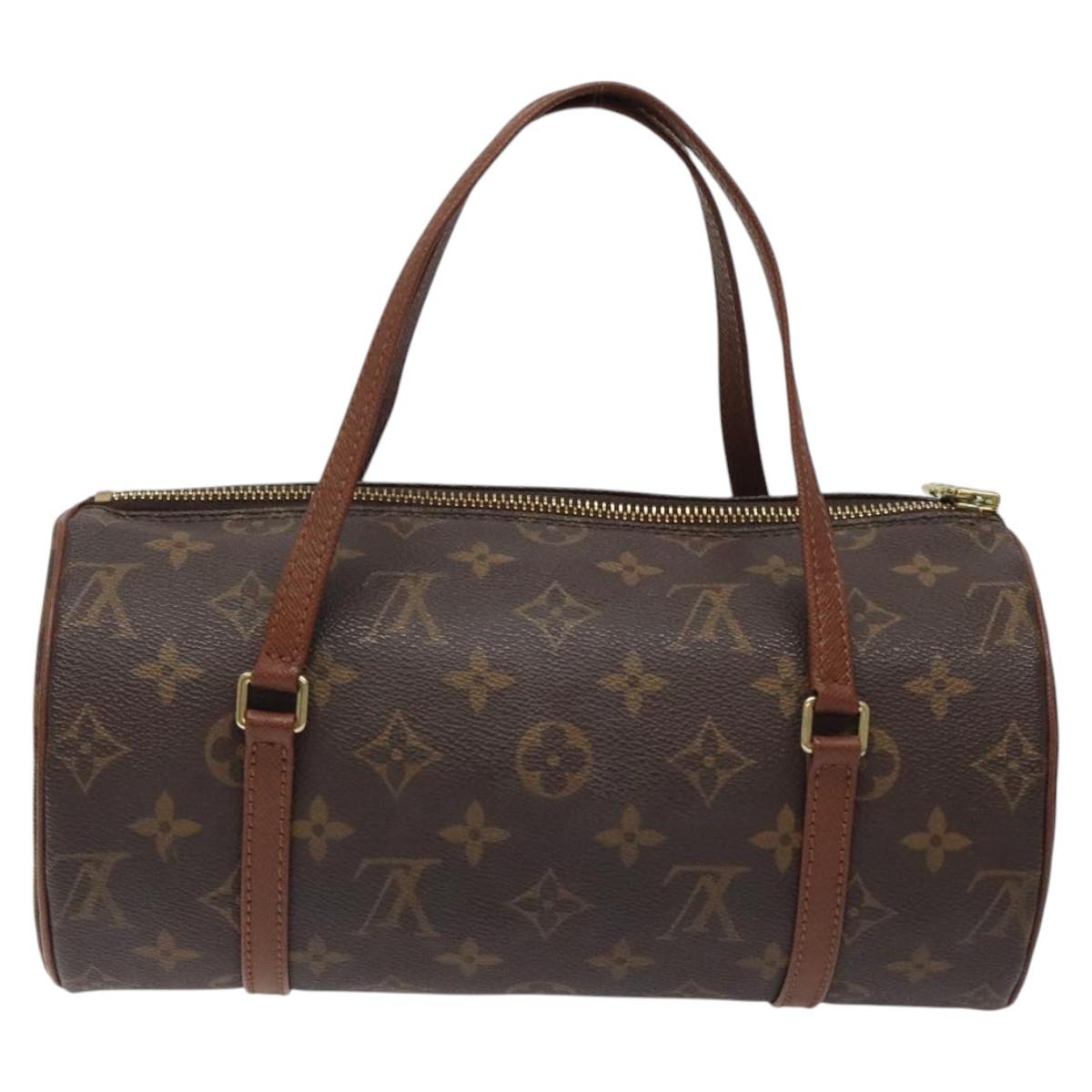 Louis Vuitton Papillon 26, Black, Canvas, handbag