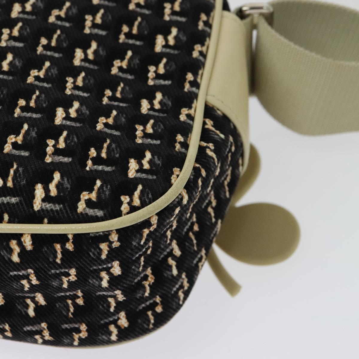 Chanel Clover, Black, Canvas, shoulder